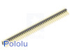 0.100" (2.54 mm) Breakaway Male Header: 2×40-Pin, Straight